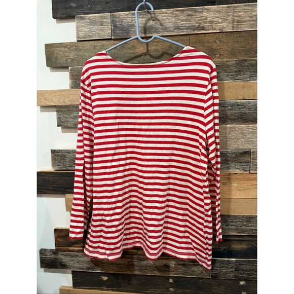 Gudrun Sjoden stripped cotton top call-out size XL - Picture 2 of 9